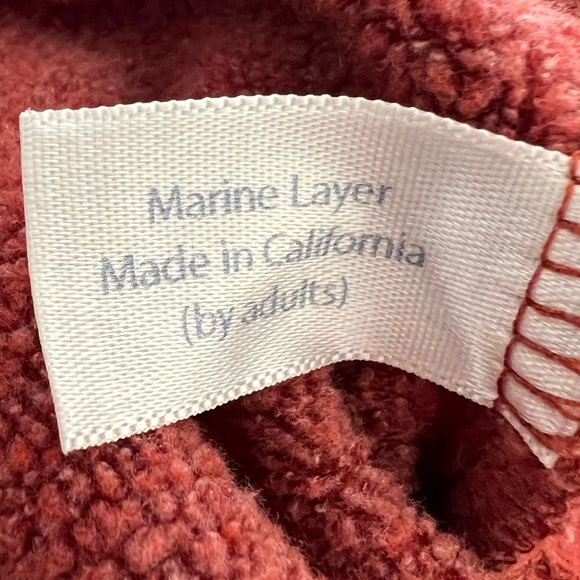 Marine Layer Varsity Raglan in Rosewood - Picture 6 of 7